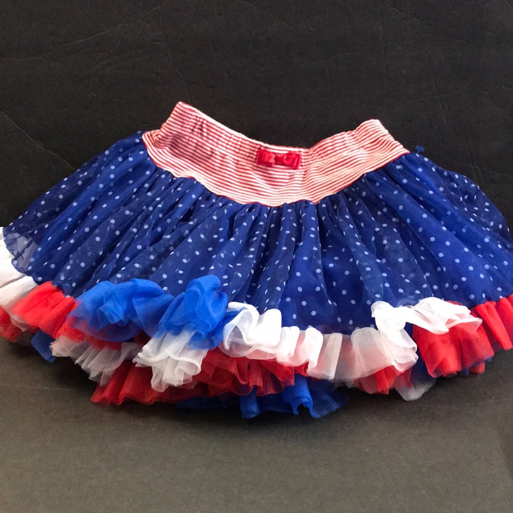 Jon’s Michelle American flag tutu skirt